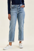 "BILLIE" Boyfriend LT Light Iced Indigo Jeans
