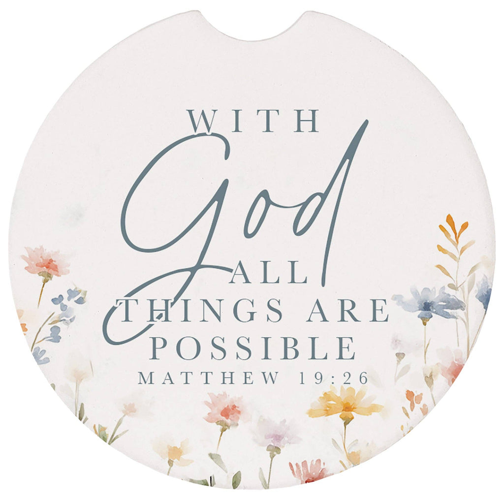 With God Possible - Car Coasters