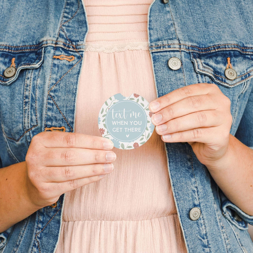 Text Me Flowers - Car Coasters