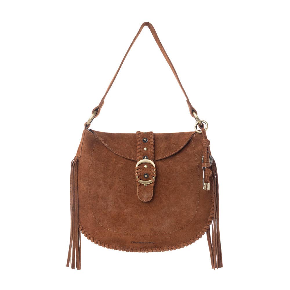 Yellowstone Westbrook Suede Leather Bag in Amber Dusk: Amber Dusk