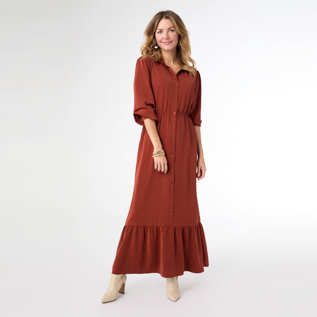 Bixby Long Sleeve Tiered Maxi Dress