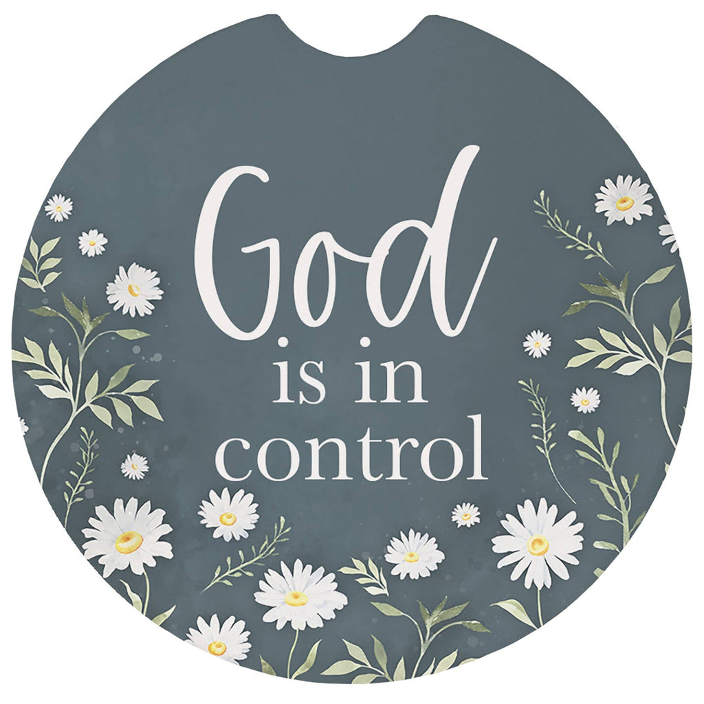 God Control Daisies - Car Coasters