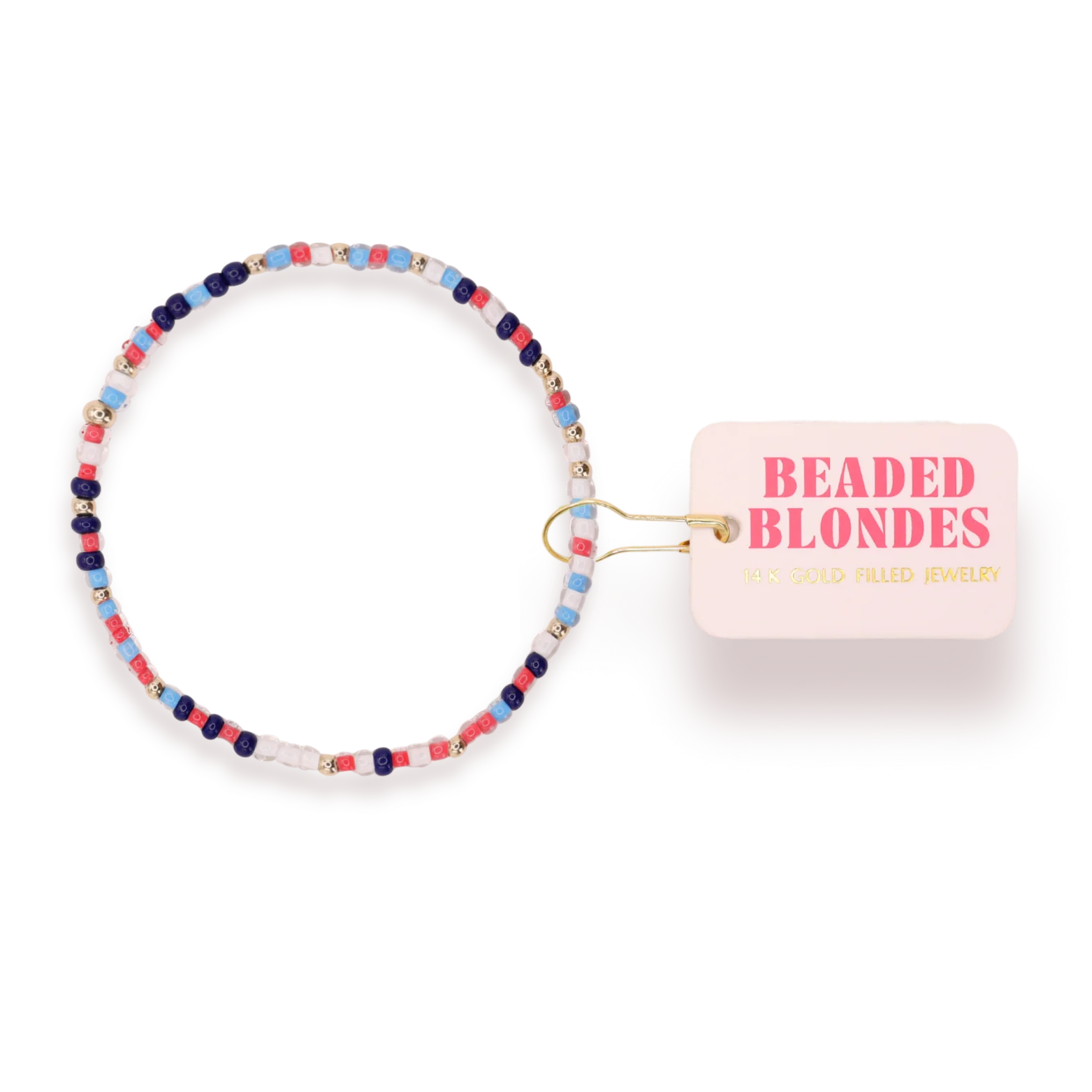 Beaded Blondes Bomb Pop Sprinkle Bracelet