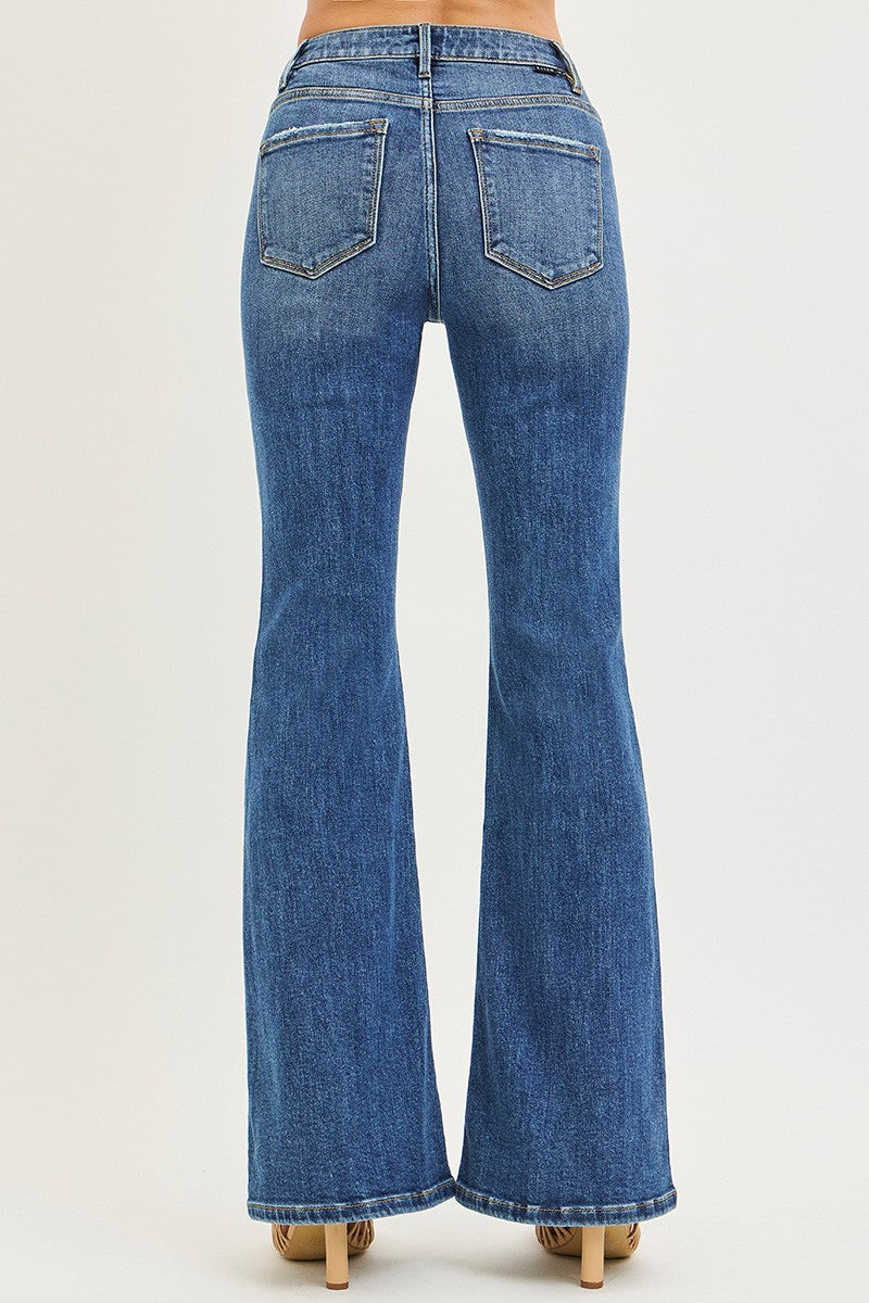 Tummy Control High Rise Flare Jeans