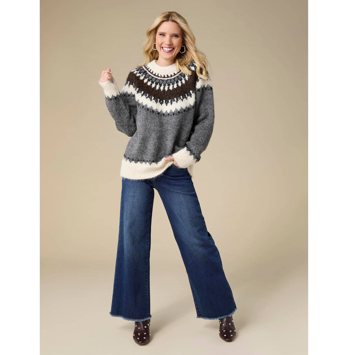 Perissa Heavy Mock Neck Sweater