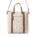 Sunfield Haven Cotton & Leather Tote Bag in Timber Cream