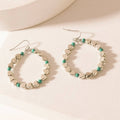 Trail of Hearts Hoop Earrings in Arctic Silver: Arctic Silver