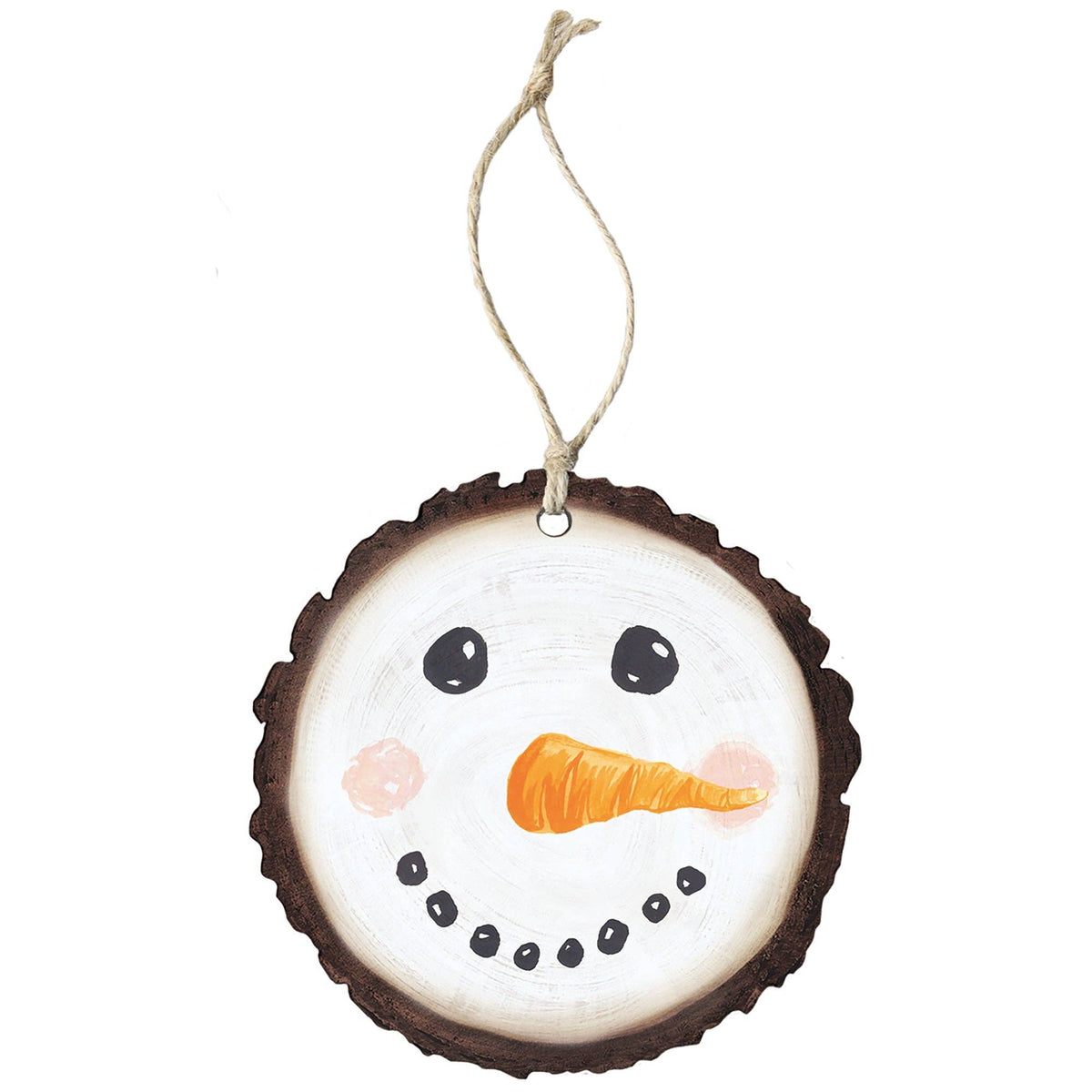 Snowman Face - Round Ornaments