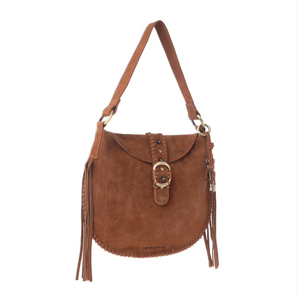 Yellowstone Westbrook Suede Leather Bag in Amber Dusk: Amber Dusk