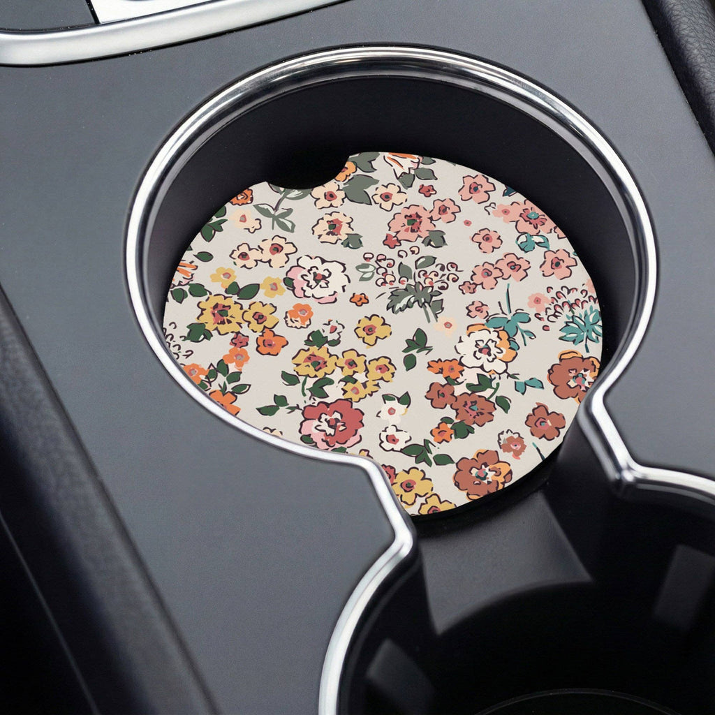 If We Get Caught Florals - Car Coasters