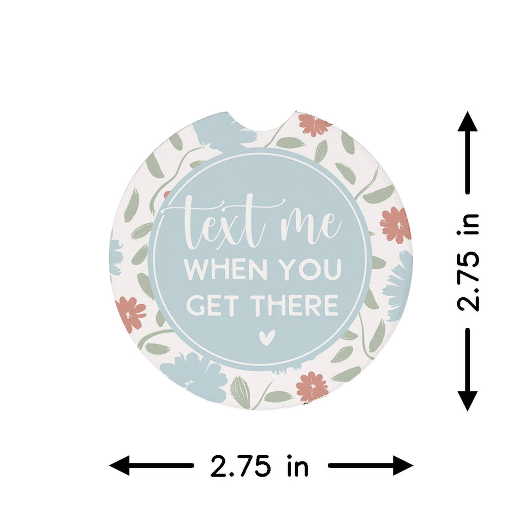 Text Me Flowers - Car Coasters