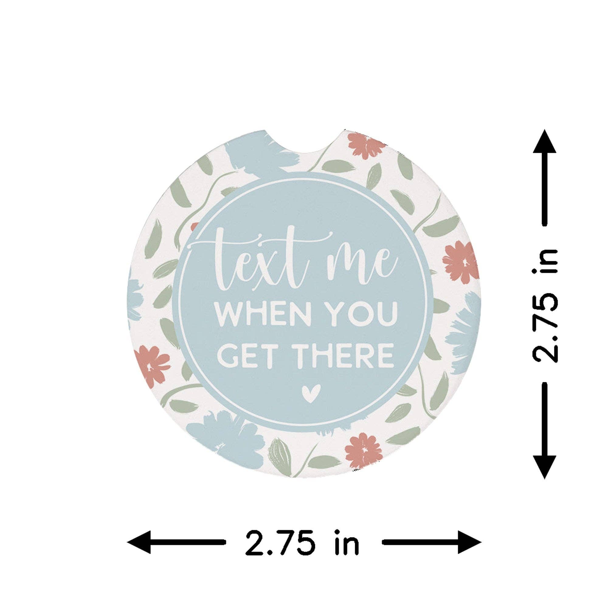 Text Me Flowers - Car Coasters