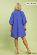 Textured Pocket Mini Dress