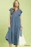 Washed Tencel Midi Dress