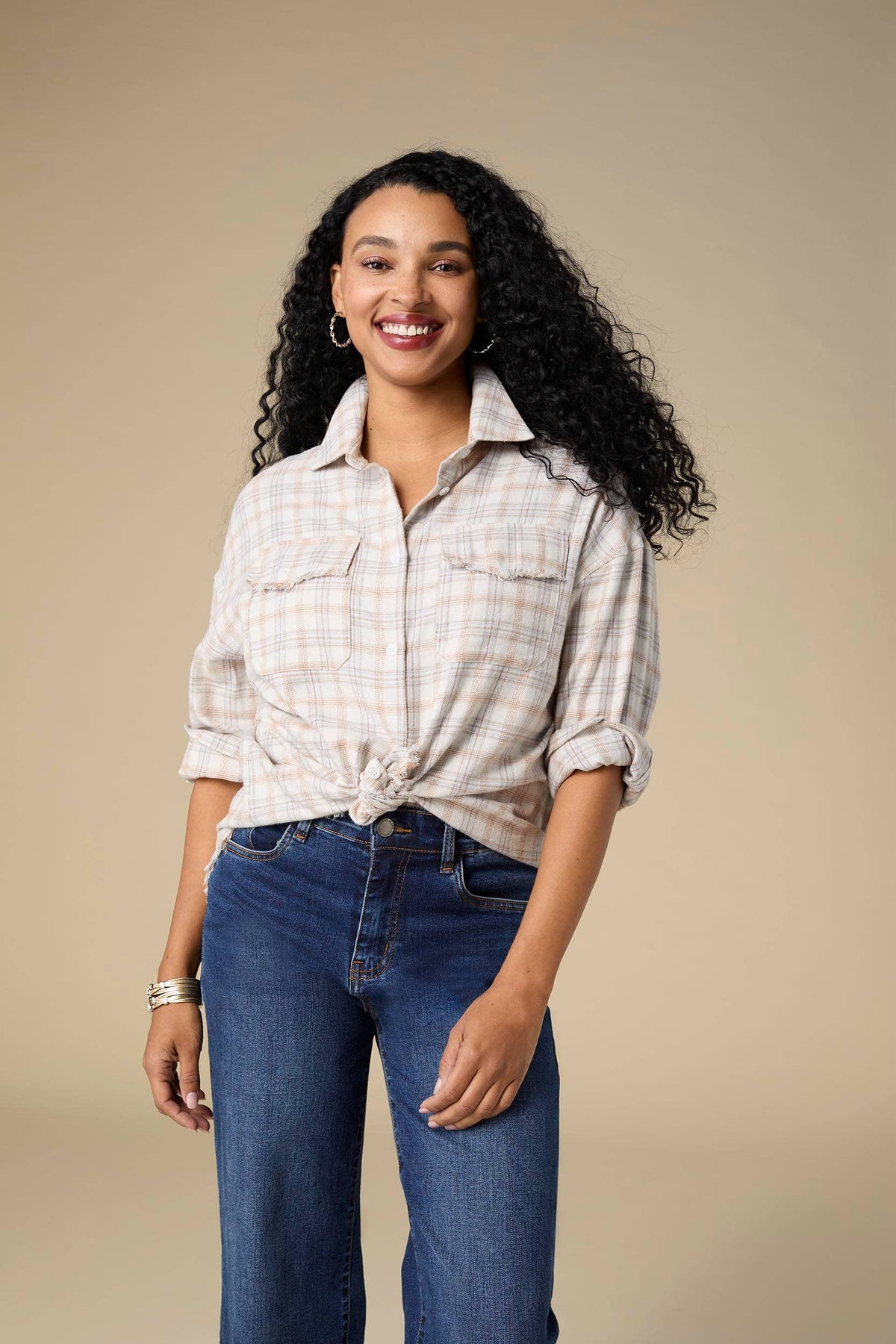 Sackett Lightweight Flannel Shirt with Fringe