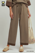 CLOUDKNIT Modal & Tencel Colorblock Straight Pants