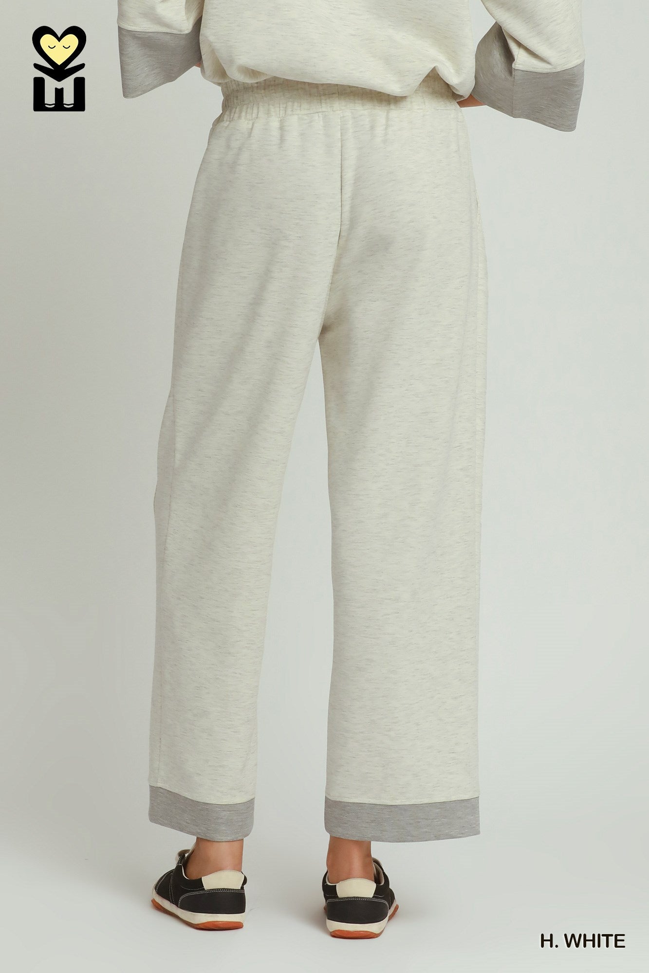 CLOUDKNIT Modal & Tencel Colorblock Straight Pants