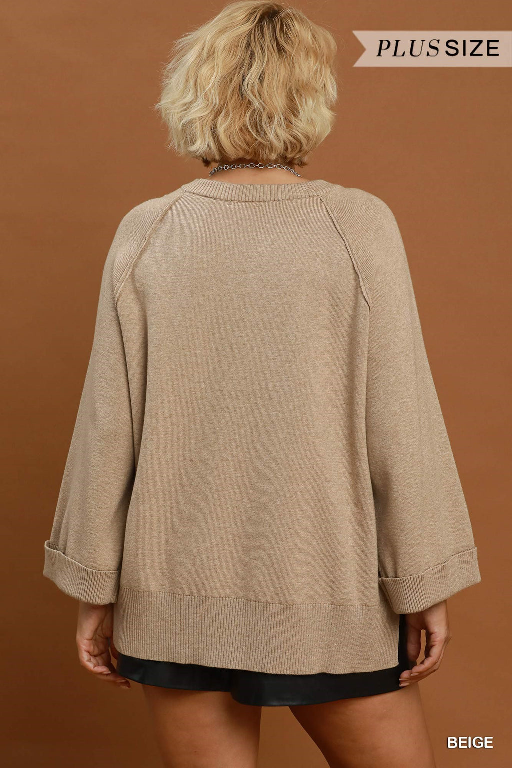 Crewneck Pullover Sweater Knit Top