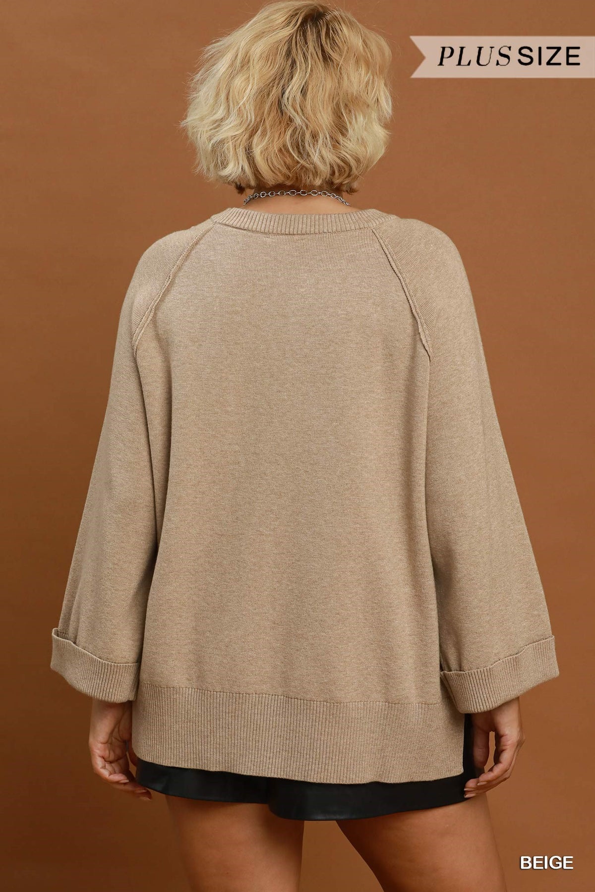Crewneck Pullover Sweater Knit Top
