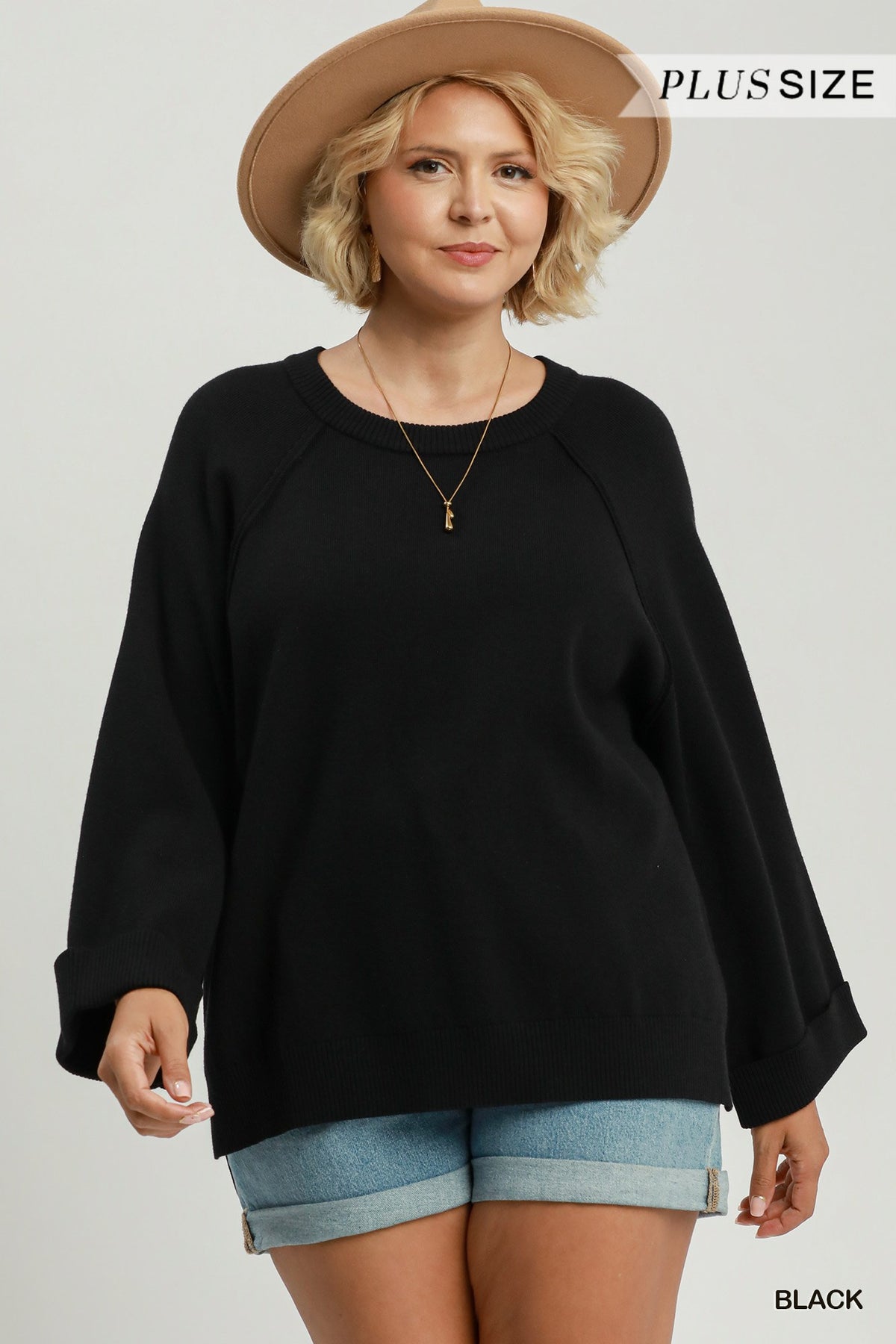 Crewneck Pullover Sweater Knit Top