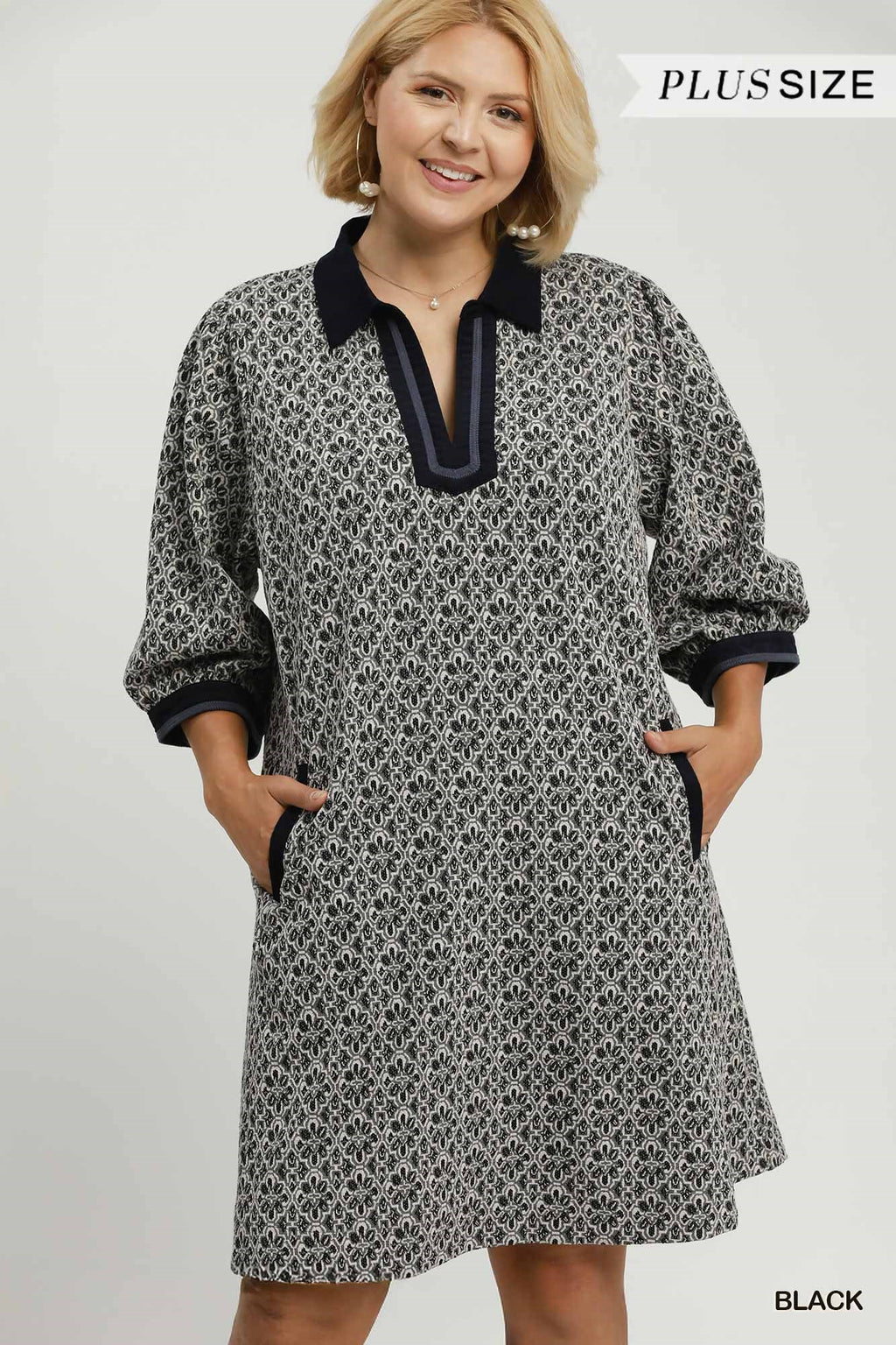 Mix Media Jacquard Dress