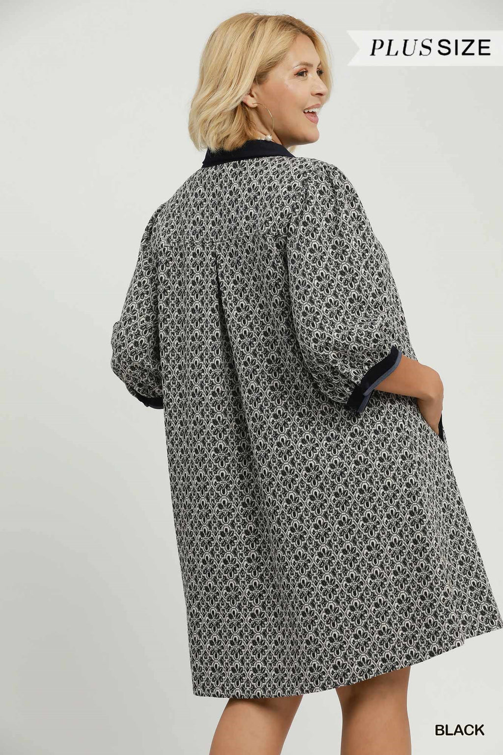 Mix Media Jacquard Dress