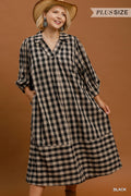 Checkered Midi Dress