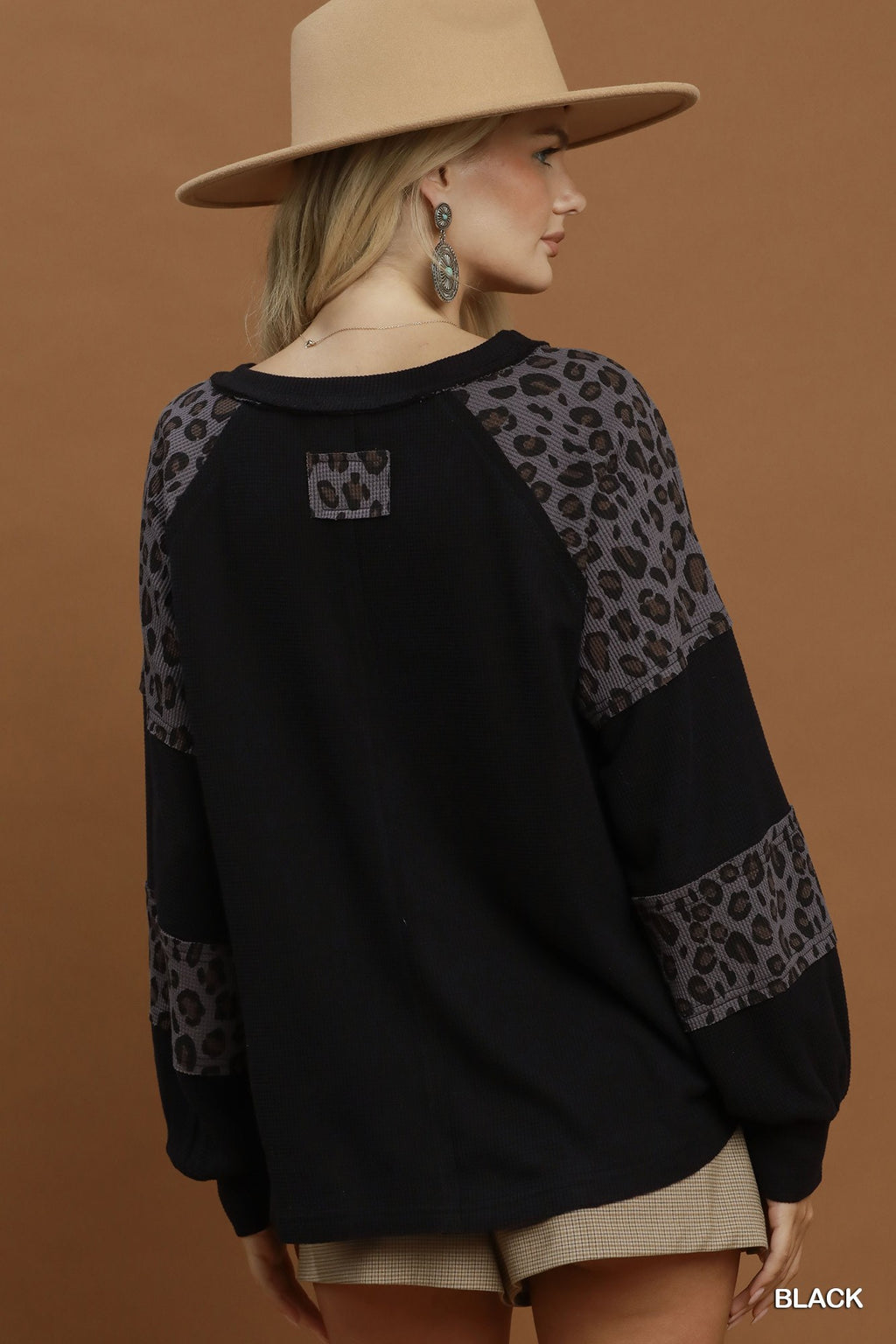Leopard Mix Thermal Top
