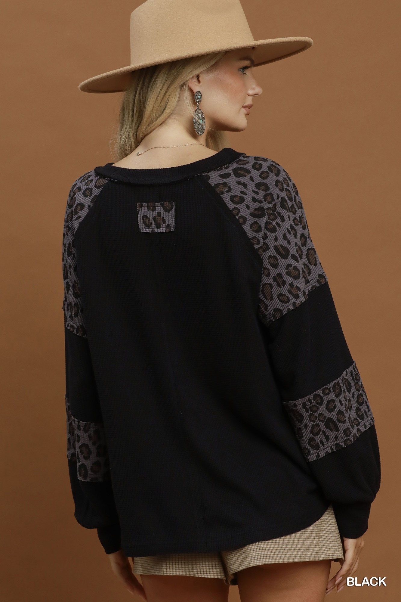 Leopard Mix Thermal Top