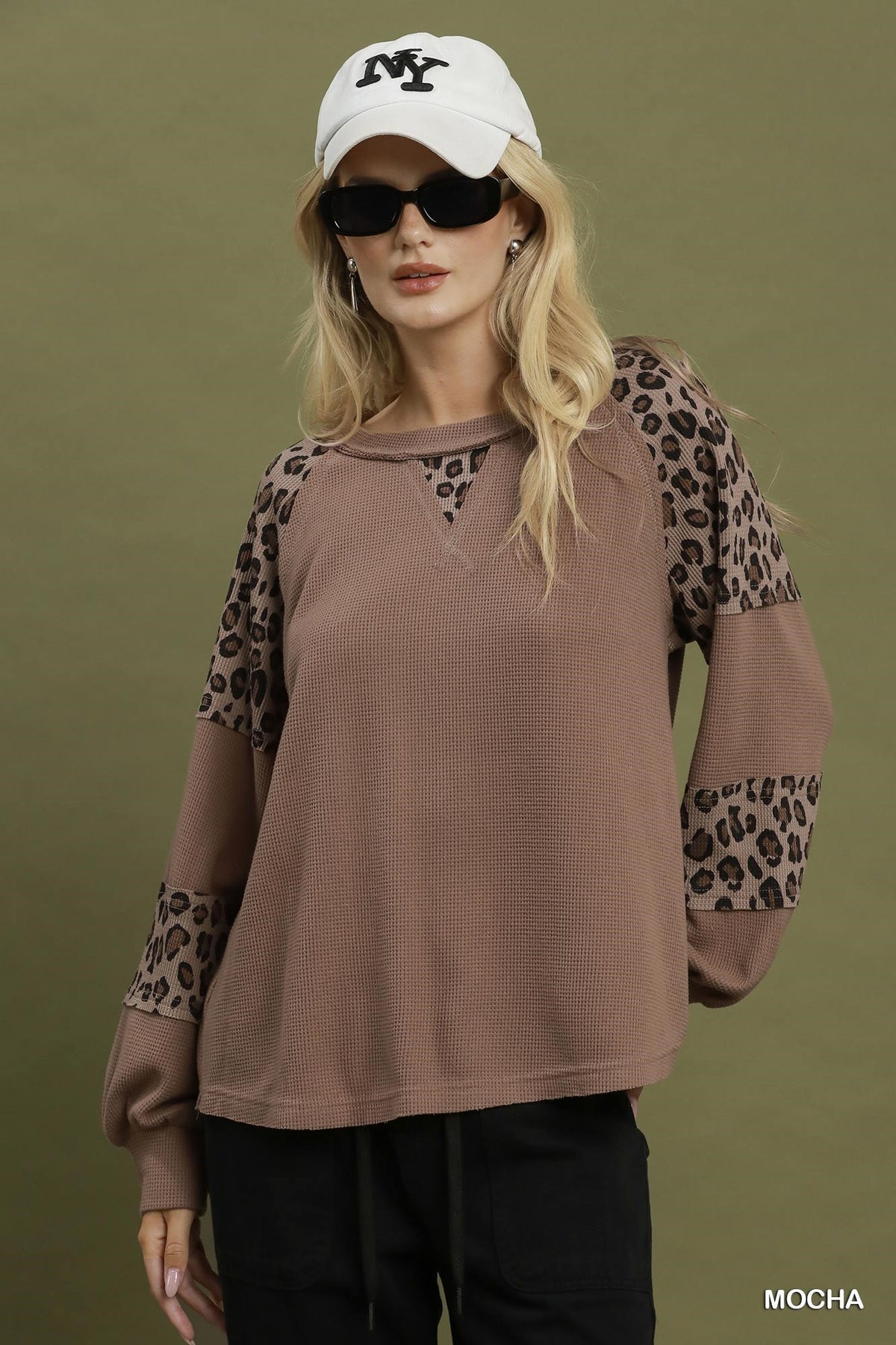 Leopard Mix Thermal Top