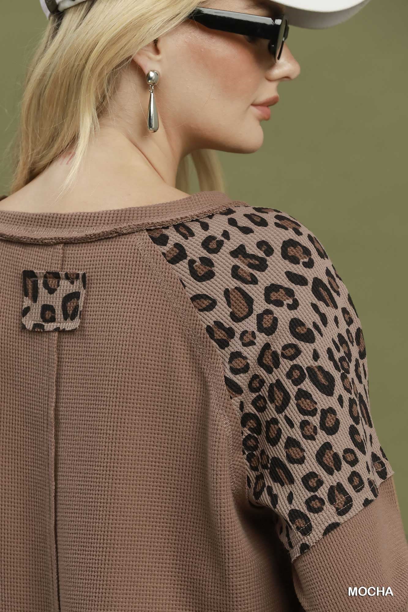 Leopard Mix Thermal Top