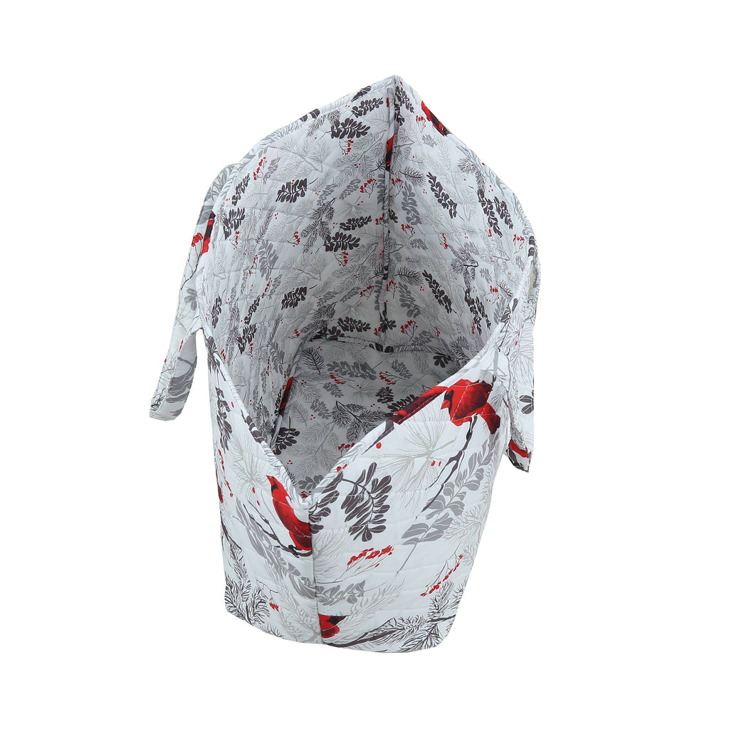 Cardinals Quilted Polyester Microfiber Tote Bag