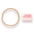 Beaded Blondes 5MM gold stackable beaded bracelet