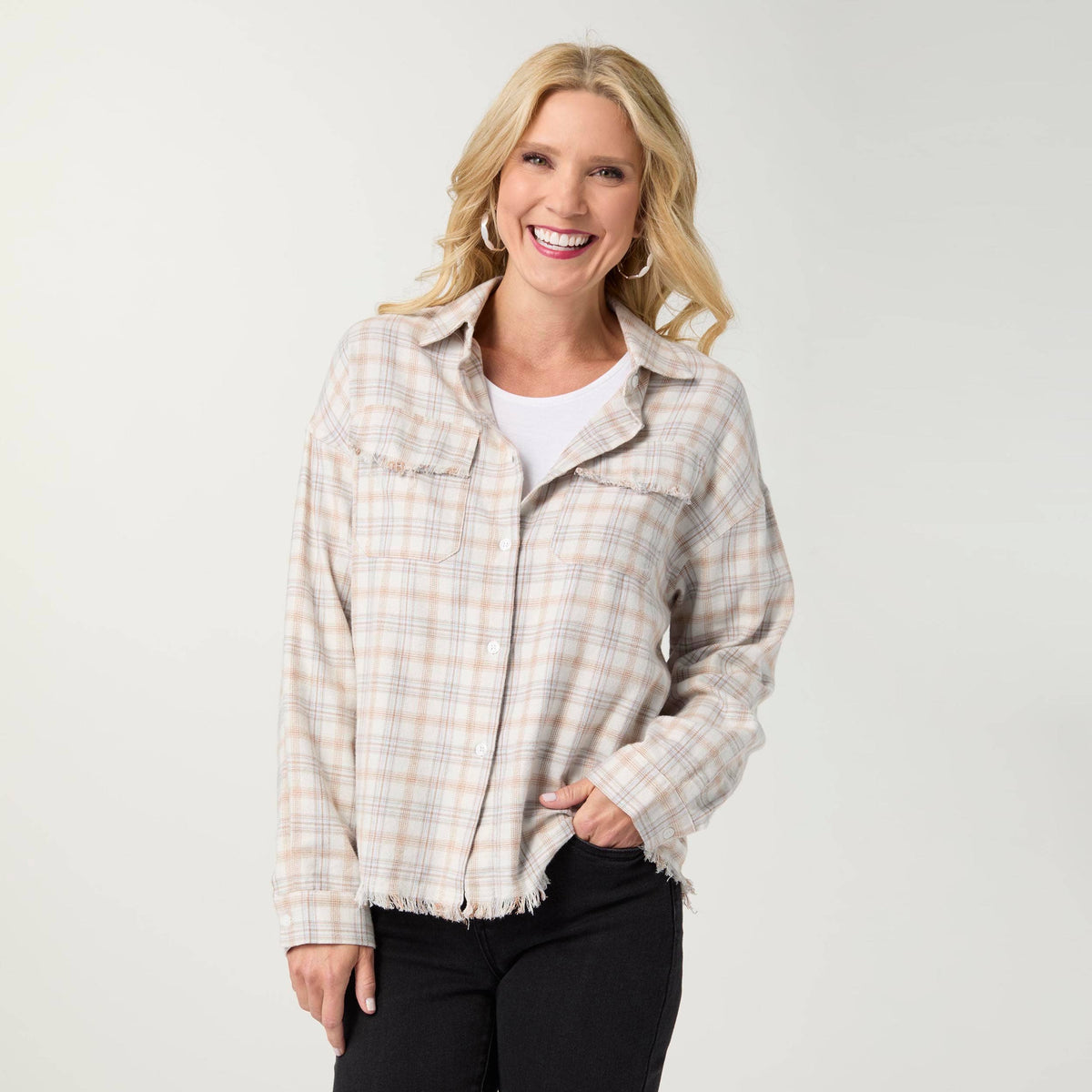 Sackett Lightweight Flannel Shirt with Fringe