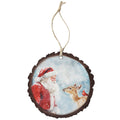 Santa Deer Cardinal - Round Ornaments