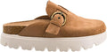 Corkys Tardy Tobacco Faux Suede Platform Clog