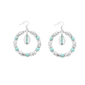Moon Dancer Hoop Earrings: Silver