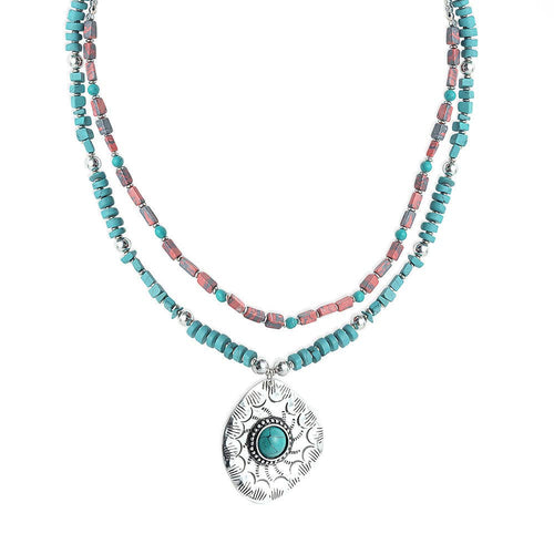 Concho Horizon Necklace: Blue
