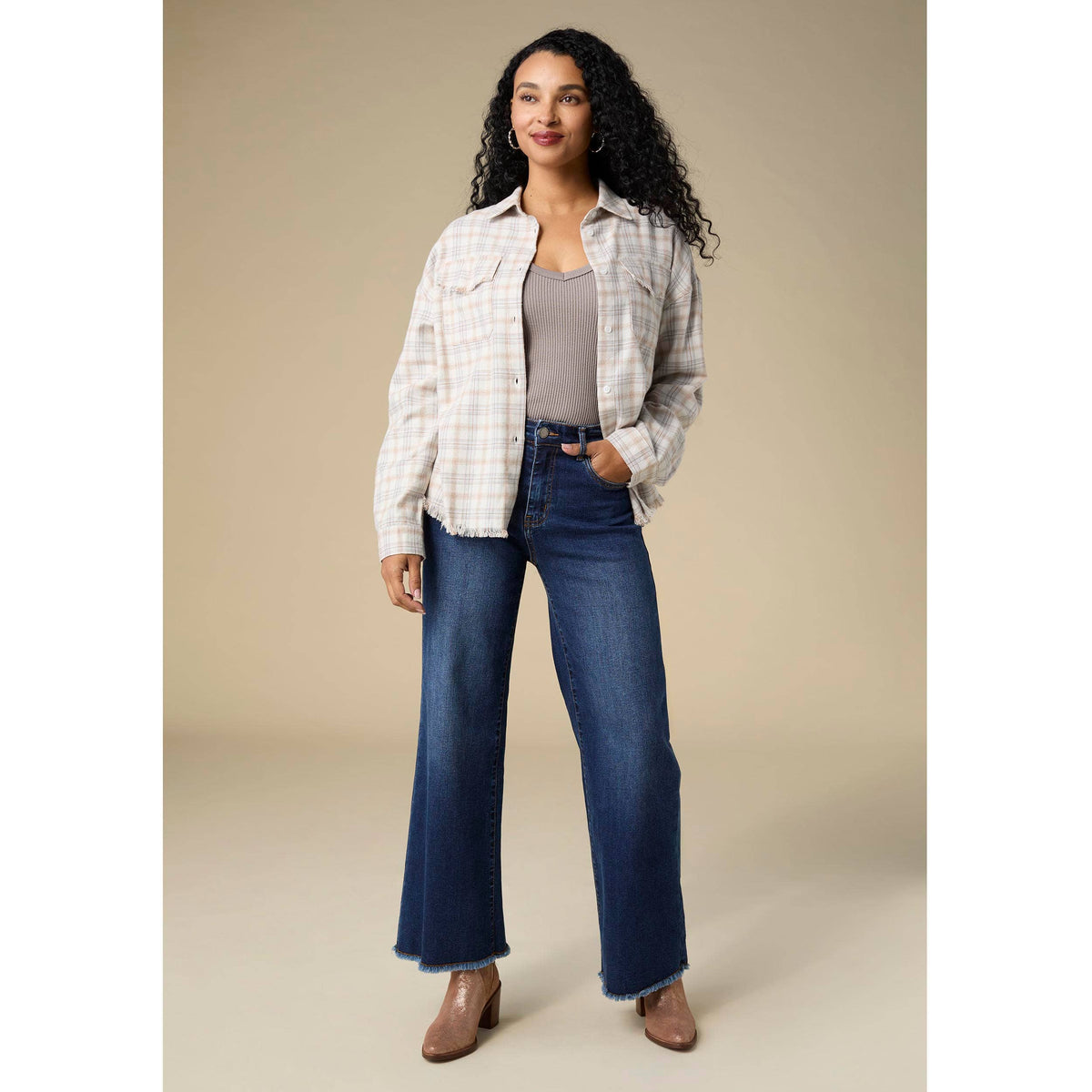 Sackett Lightweight Flannel Shirt with Fringe