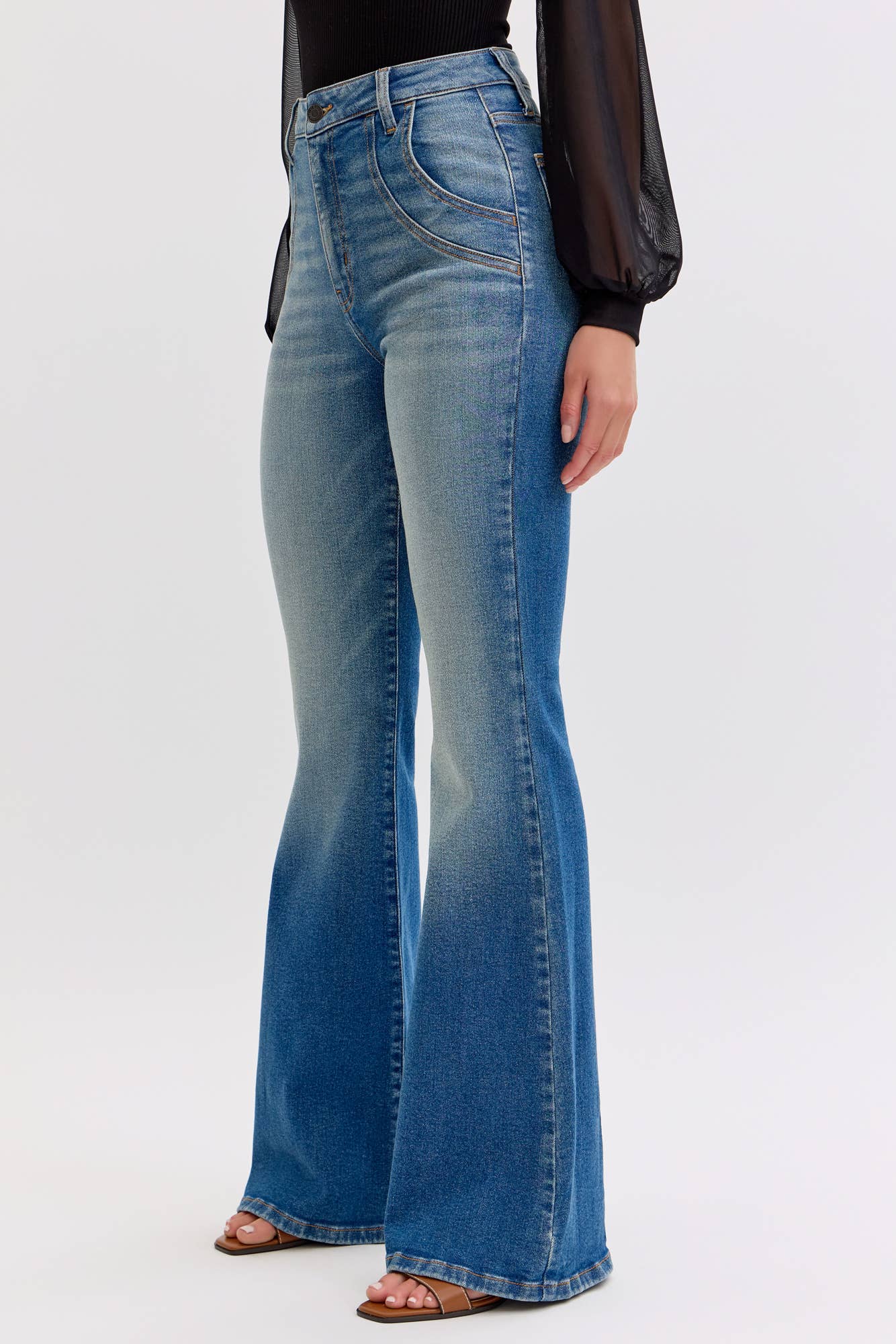 Cello High Rise Wide Leg with Cuff