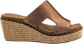 Corkys Kiss N Tell Wedge - Washed Bronze Metallic