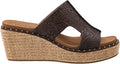 Corkys Kiss N Tell Wedge - Chocolate Embossed Floral