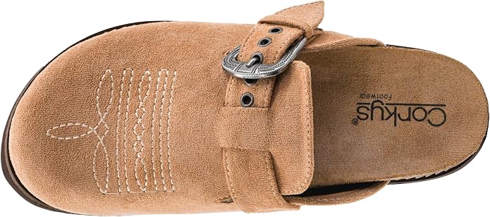 Corkys Footwear Broken in Slip On Clog Shoe - Camel