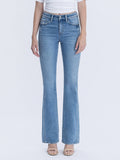 HIGH RISE SEAM DETAILED FULL LENGTH BOOTCUT JEANS
