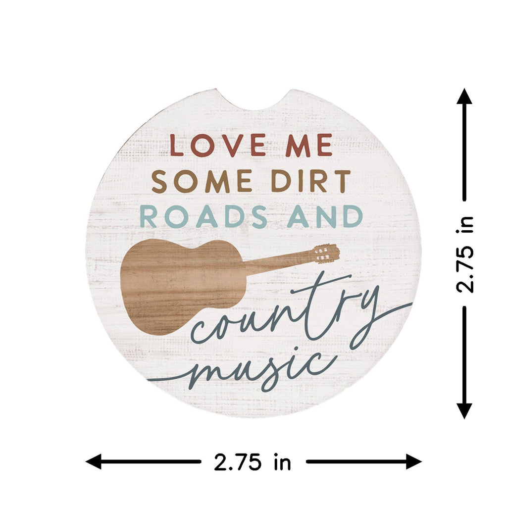 Country Music Cow Print - Car Coasters
