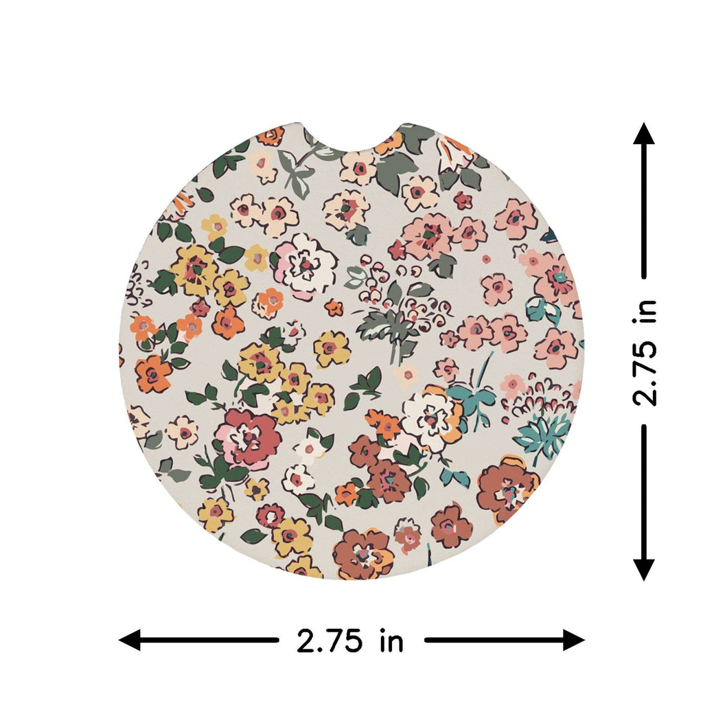 If We Get Caught Florals - Car Coasters