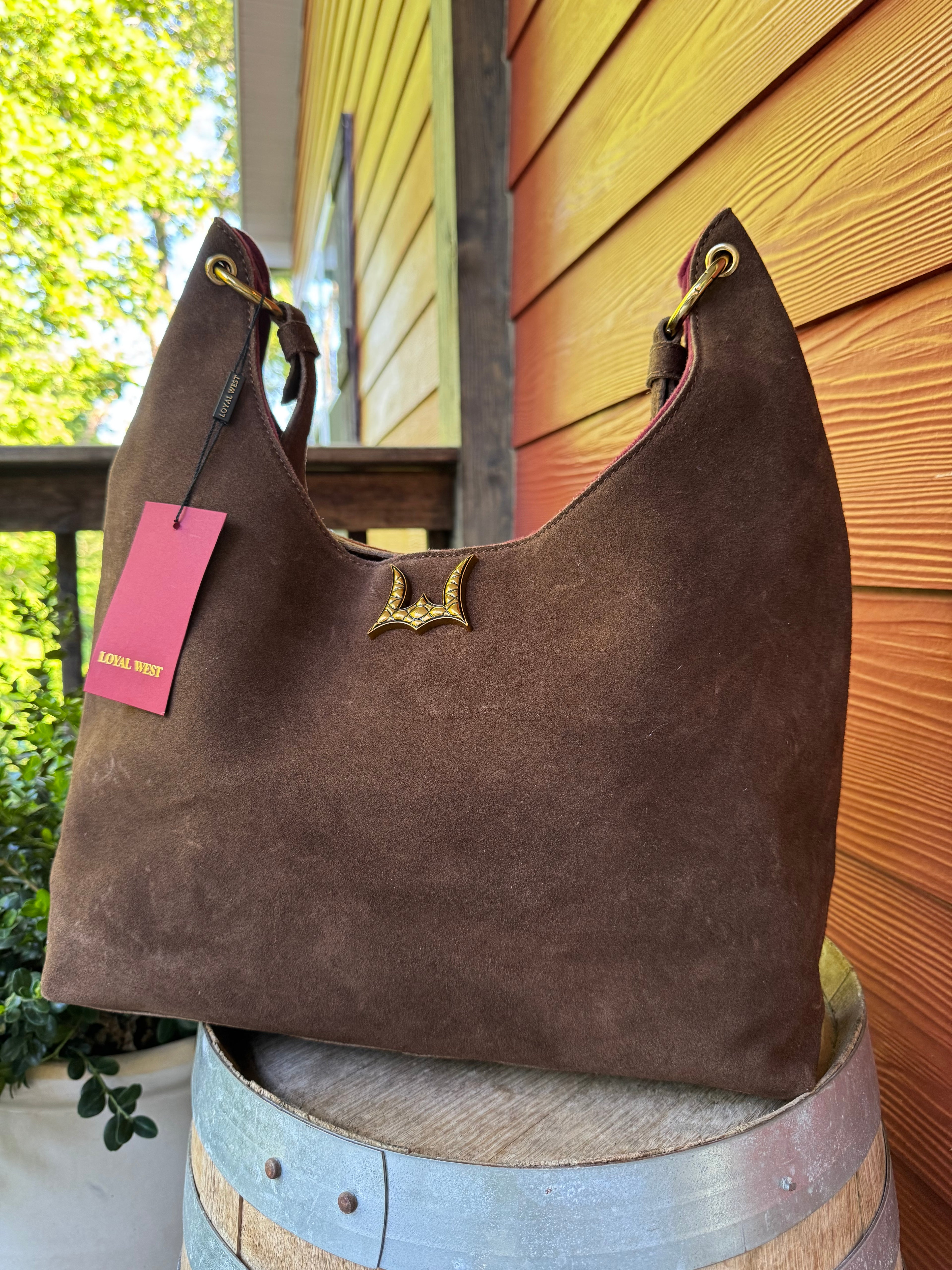 Loyal West Large Purse - in Suede Leather