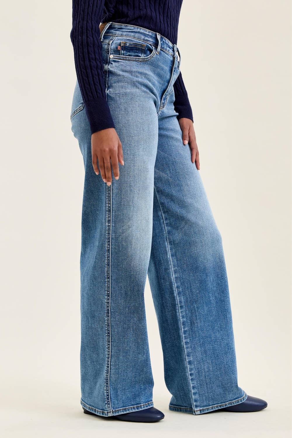 HW "ANGELINA" Column Straight MD Classic Soft Indigo
