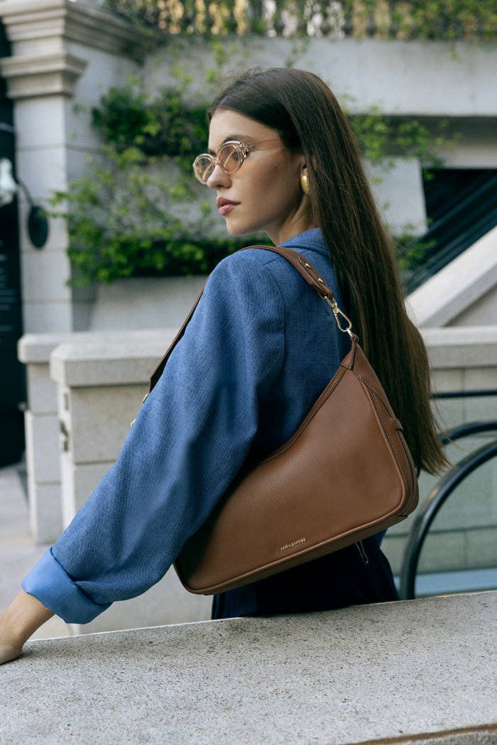 Mira & Moss Celeste Shoulder Bag - Tan: TAN