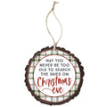 Search The Skies Plaid - Round Ornaments